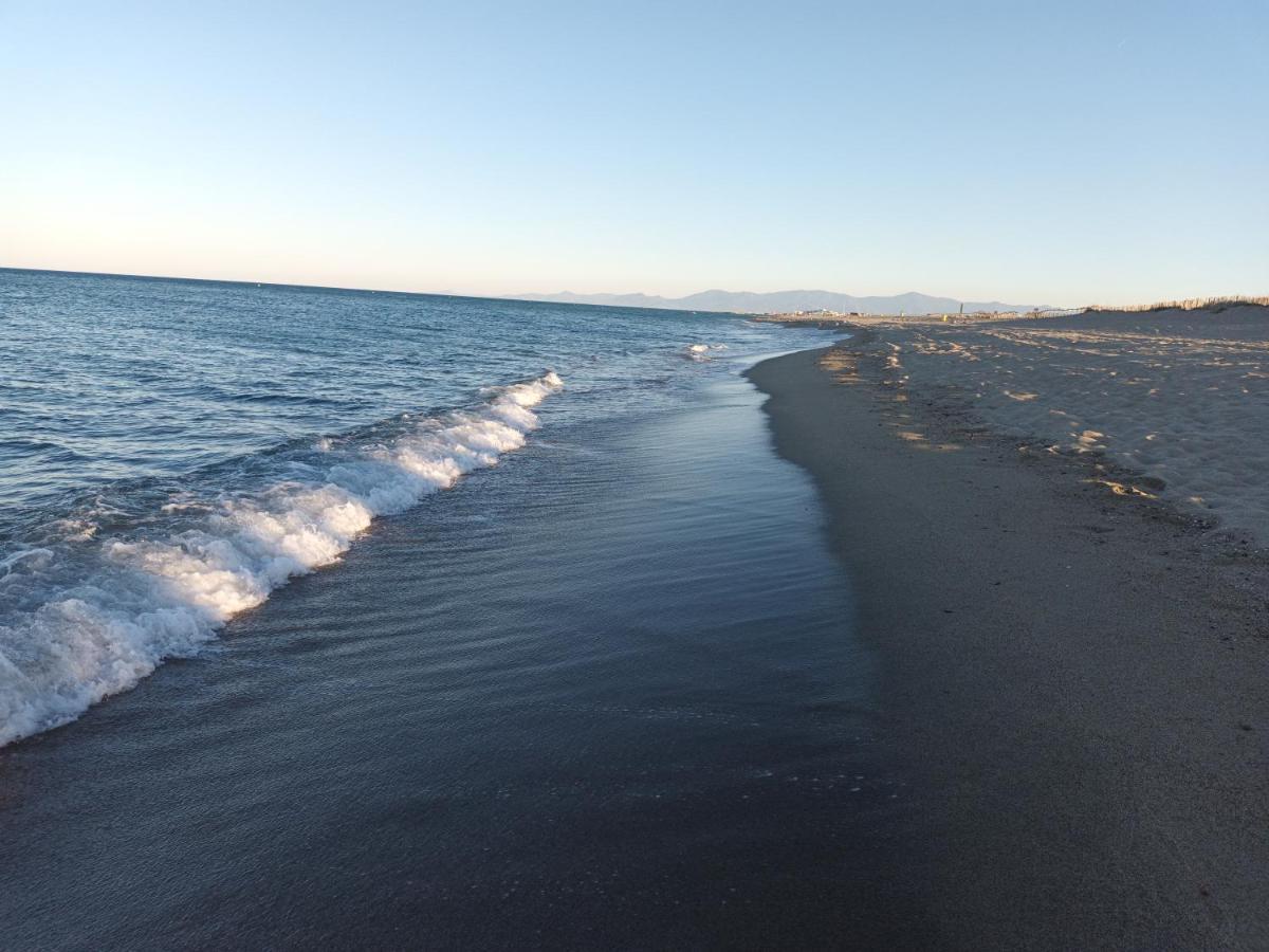 Le Victoria'S Beach Barcares - Parking Prive - Direct Plage - 5 Minutes A Pied Du Lydia - 3 Personnes Le Barcarès Zewnętrze zdjęcie