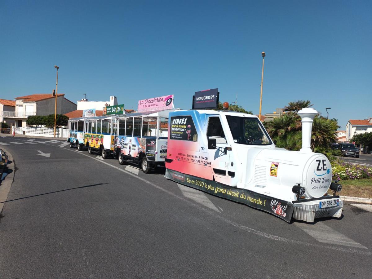 Le Victoria'S Beach Barcares - Parking Prive - Direct Plage - 5 Minutes A Pied Du Lydia - 3 Personnes Le Barcarès Zewnętrze zdjęcie