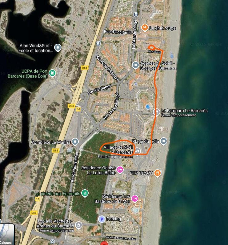 Le Victoria'S Beach Barcares - Parking Prive - Direct Plage - 5 Minutes A Pied Du Lydia - 3 Personnes Le Barcarès Zewnętrze zdjęcie